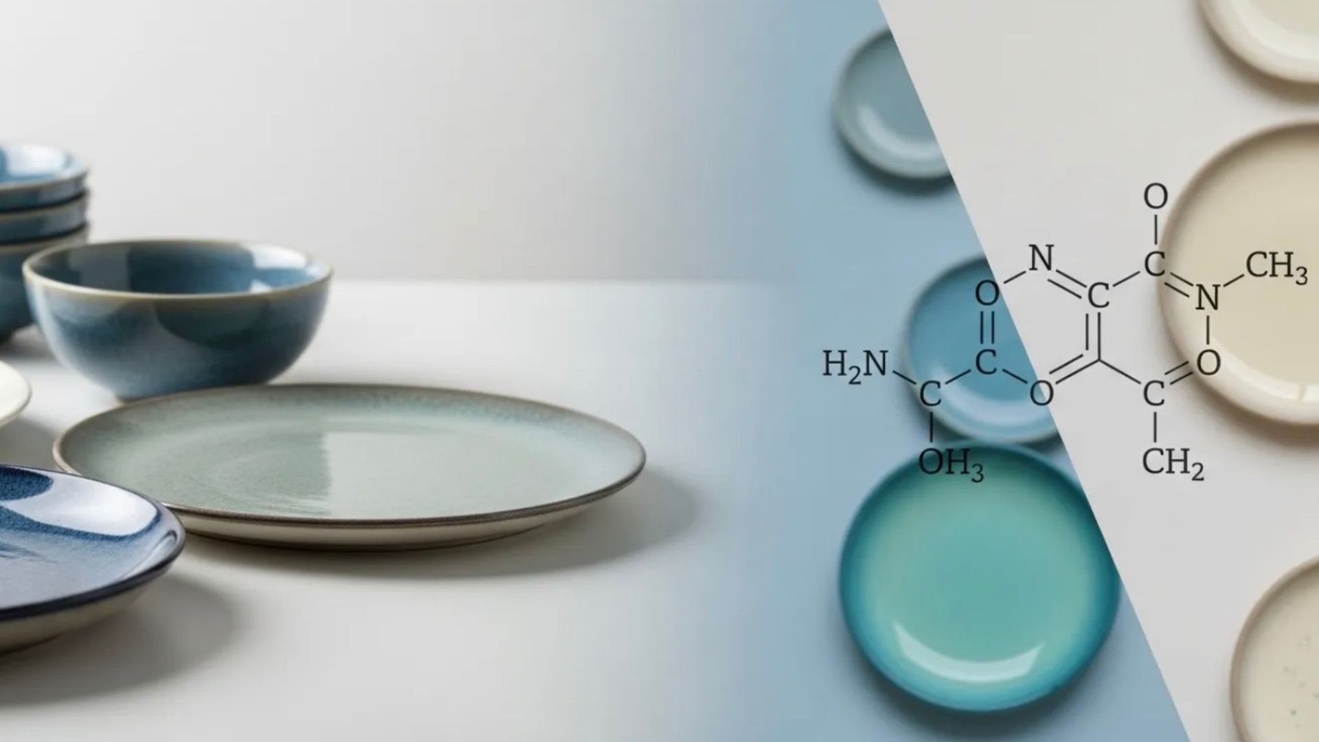Potter hand-painting glaze on ceramic bowls, highlighting variability in studio production